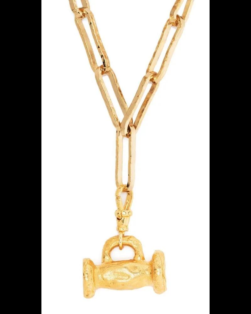 Alighieri Halskette mit Ankerdetail Gold