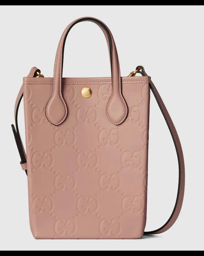 Gucci GG Super-Mini-Tasche Mit Riemen Pink