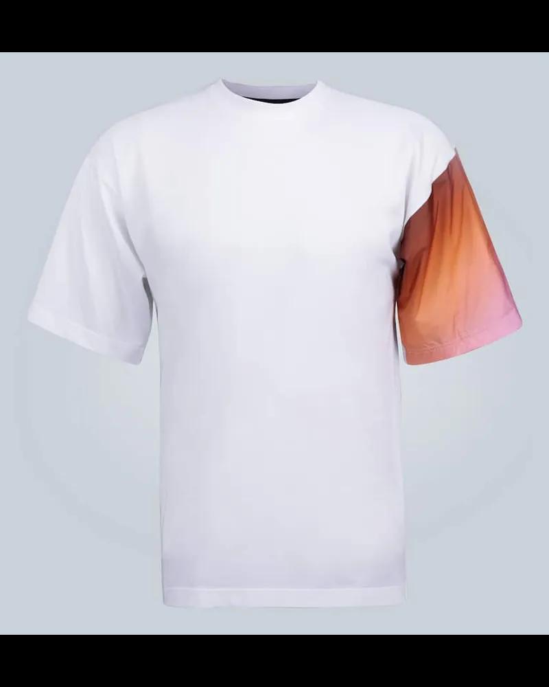 Prada T-Shirt aus Baumwolle Weiss
